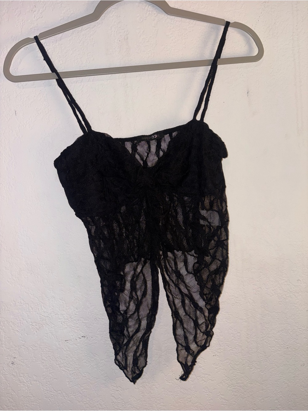 Sheer Black Lace Camisole Bodysuit - Women Intimates & Sleepwear
